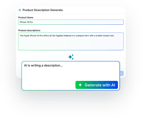 AI writes your product details