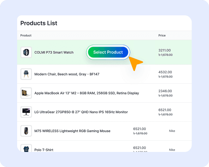 Select your product