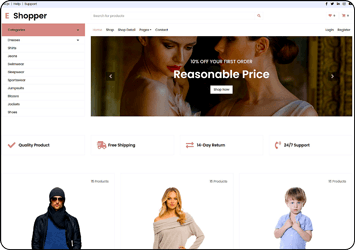 ZOYEQ Template 02 storefront preview
