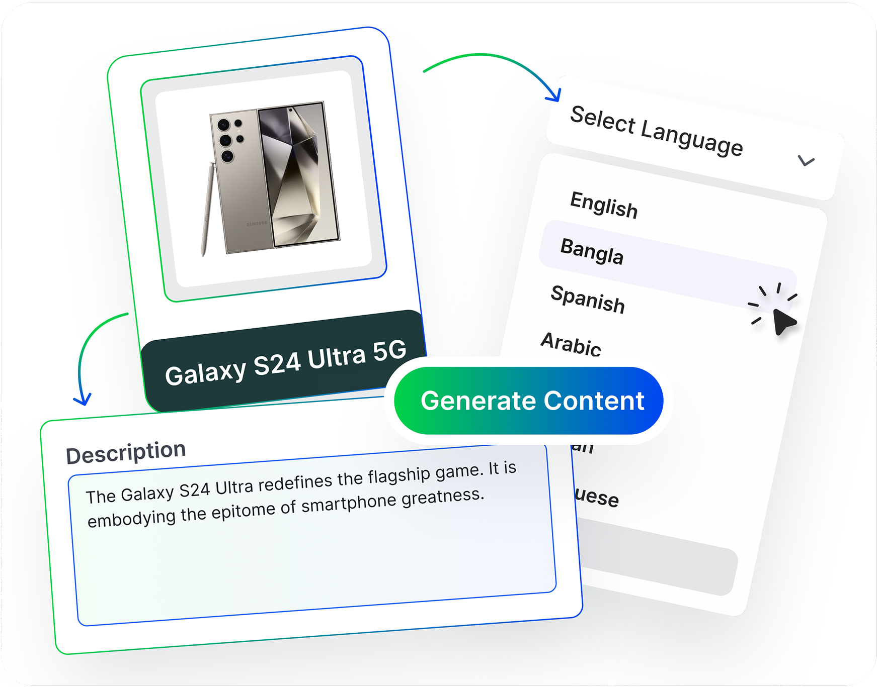 Set Language & Description
