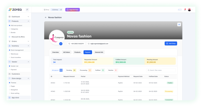 Seamless Payout System